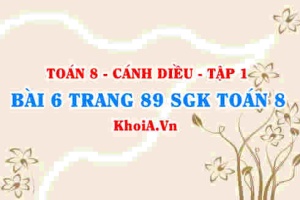 Bài 6 trang 89 SGK Toán 8 tập 1 Cánh Diều